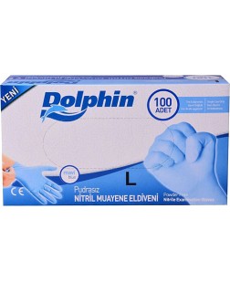Dolphin Pudrasız Nitril Eldiven 1 Paket = 100 Adet