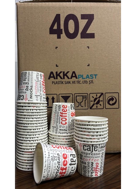 Akka 4 Oz Karton Bardak 2000'li Akka 4 Oz Karton Bardak 2000'li