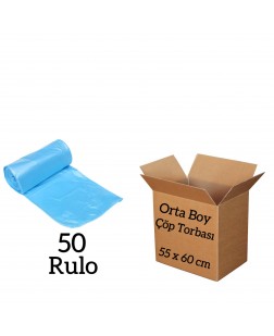 Canhome Orta Boy Çöp Torbası 1 Koli = 50 Rulo