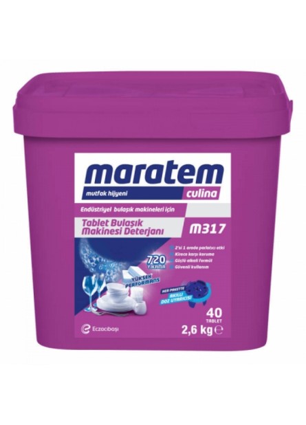 Maratem Culina M317 Endüstriyel Bulaşık Makinası Tableti 40 adet
