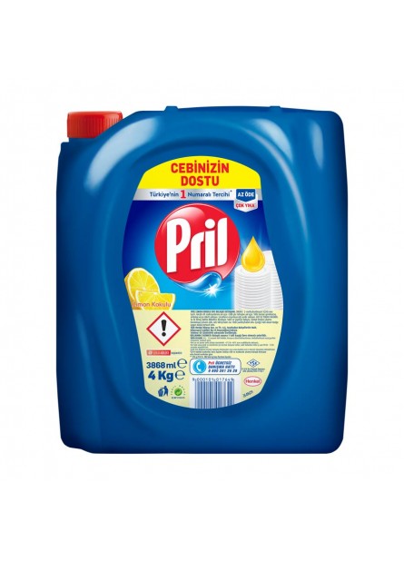 Pril Bulaşık Deterjanı Limon 4 Lt