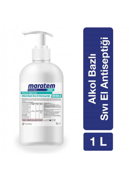 Maratem M904 Alkol Bazlı El Dezenfektanı 1L