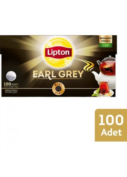 Lipton Earl Grey Demlik Çay 100'lü