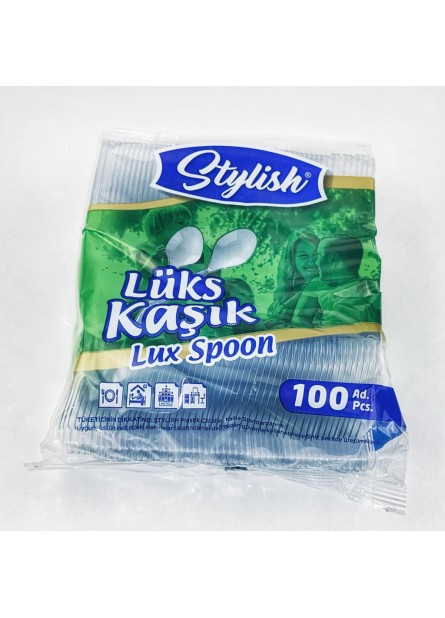 Plastik Kaşık Lüks 100'lü