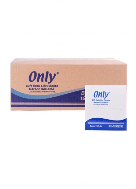 Only Çift Katlı Garson Katlama Luks Peçete 33 x 31 cm